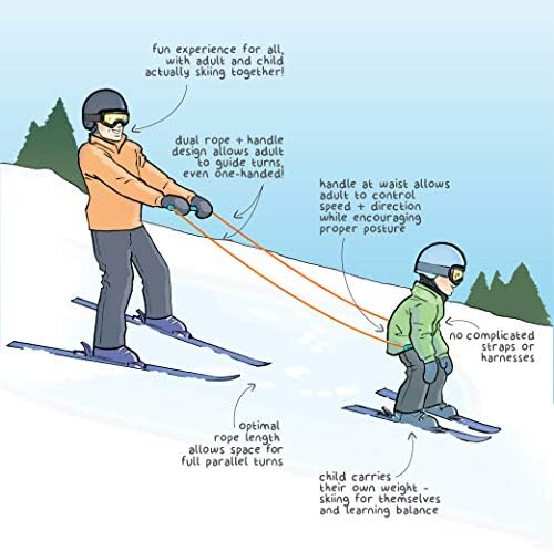Slope roads® dečiji ski pojas | najbolji alat za učenje dece da skijaju.