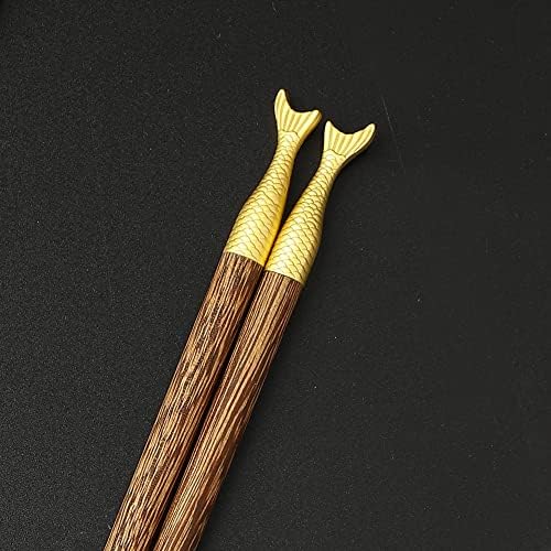 5 pari štapića za jelo od tvrdog drveta u japanskom stilu za višekratnu upotrebu ručno rezbareni štapići za