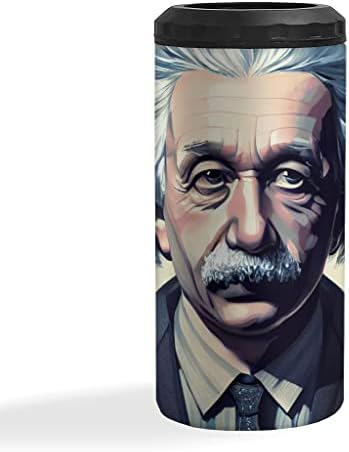 Albert Einstein Art izolirani tanak Can Cooler - Štampano može hladnije - hladni izolirani tanak