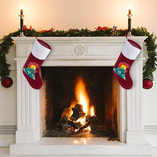 Kolorado Geo Božićne čarape Božićne čarape Pouch House Porodični Xmas Decor