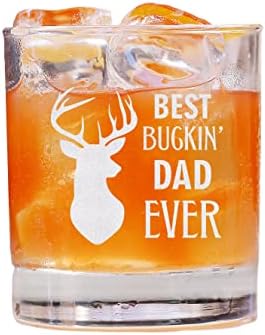 QptadeSigngift Najbolji Buckin tata ikad viskijasto staklo - očeva dnevna stakla - novi tata poklon - viski