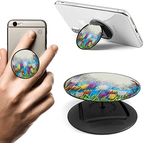 Tulip cvjetnjak akvarel Art Telefon Grip za mobilni telefon Stand odgovara iPhone Samsung Galaxy i više