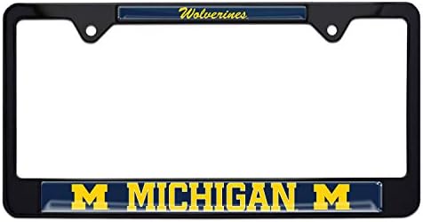 Univerzitet u Michiganu Wolverines Crno-registarski okvir