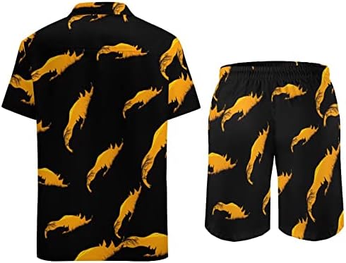 Slatka nosov silueta muške havajske majice i hlače s kratkim rukavima i hlače Ljetna plaža Outfits