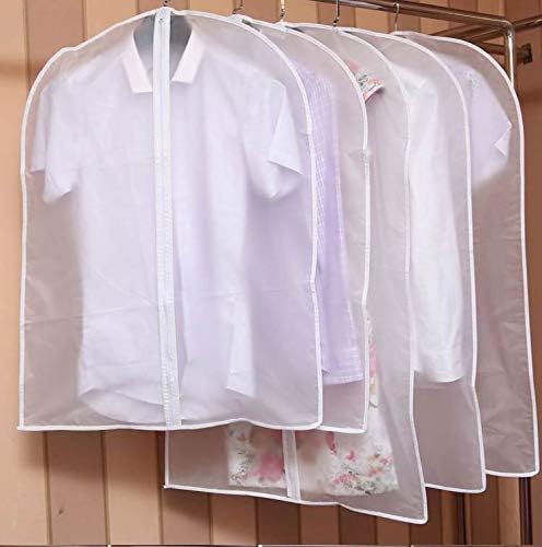 Wuyue Hua navlake za odjeću, zaštitne torbe za odijelo Set od 6 vodootpornih navlaka Odjeća otporna na prašinu za odijela, košulje, haljine i haljine