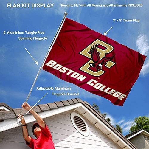 Boston College 3x5 zastava i nosač nosača zastava