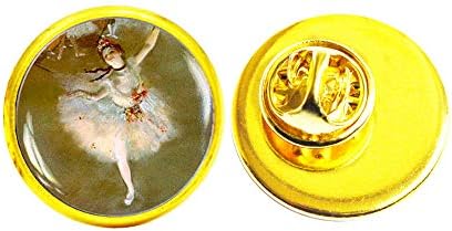Ballerina Art Pin, Charm Dancer Art Brooch, klasični umjetnički nakit, Ballerina Glass PIN, BALERINA BROŠ,