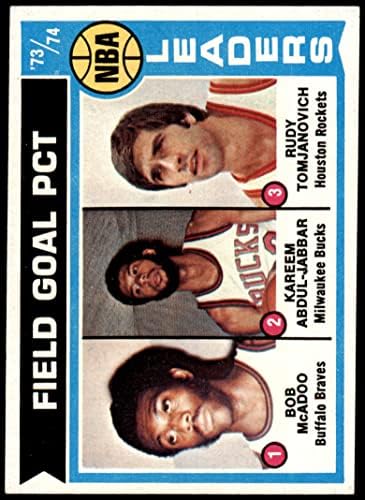 1974. 146 Kareem Abdul-Jabbar / Bob McAdoo / Rudy Tomjanovič Milwaukee / Houston / Buffalo Bucks / Rakete / Braves-BSKB NM Bucks / Rakete / Braves-BSKB