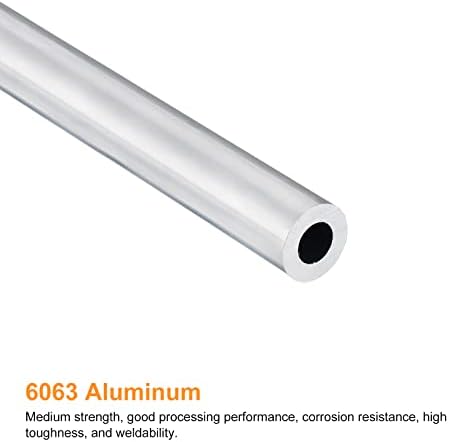 Uxcell 6063 aluminijumska okrugla cijev 14mm od 7,5 mm Unutrašnja dia 300mm Dužina cijevi cijevi