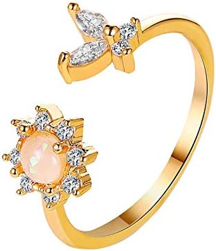 2023 Novi prsten suncokret dame Fashion Diamond Slatka Australija prstenje visokog i niskog