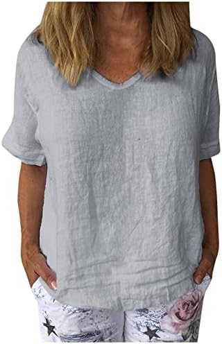 Yubnlvae prozračne labave kroje trendi Casual bluze za žene s četvrtastim izrezom opuštene ljetne dukseve s