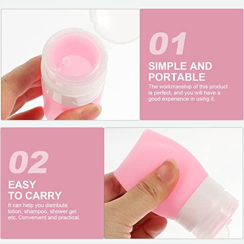 Zerodeko Travelne boce za toaletne potrepštine: kozmetičke boce sa silikonom prazne tečnih boca WcWry