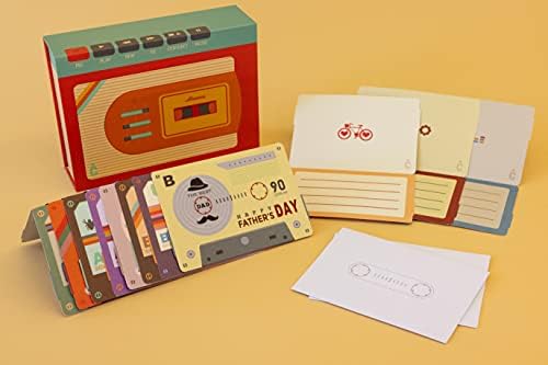Asortiman sortirane čestitke kutija za sve prilike - kasetofon, dizajn trake set čestitki sa organizatorom
