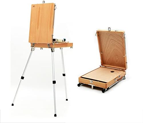 Tbgfpo drveni štafelaj Slikarski štafelaj za umjetnikov stol za štafelaj za crtanje Aluminijumske