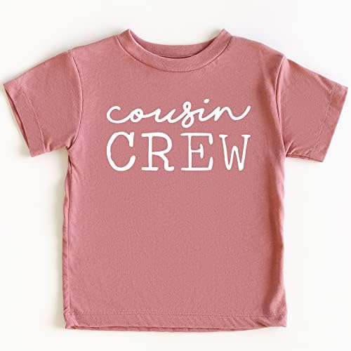 Cousin Crew Kurzivne majice i bodi za bebe i malu djecu zabavne porodične odgovarajuće odjeće