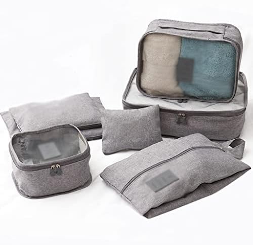 Walnuta 7pcs / Set Storage Odjeća Donje rublje Travelna torba Prijenosni prtljag odjeće Organizator Završna