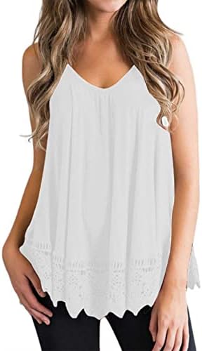 Top prsluk majica za žensku jesen ljeto 2023 Odjeća trendi čipkasti pamuk Cami Camisole Tank Basic Lounge bluza