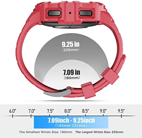 Aiyock Band kompatibilan sa Samsung Galaxy Watch 5 Pro s futrolom odbojnika, otporni na gumenu traku za