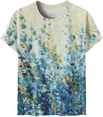 Teen Girls kratki rukav 2023 Crewneck pamuk grafički labavi fit casual top majica Ljetna jesen majica