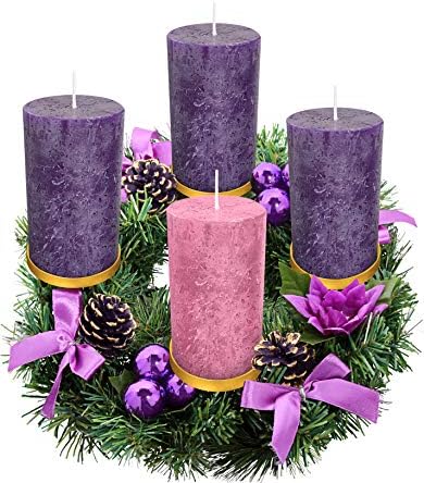 Advent Candle Set 4-rustikalnom stilu-stub Advent Candles-Made in the USA-Božić Advent Candles for Advent Rings,