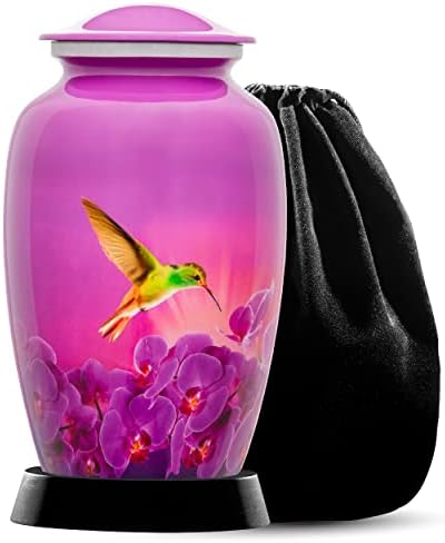 Urna za kremaciju Blessbuy za pepeo za žene, ručno izrađena urna kolibrija za ljudski pepeo Odrasla