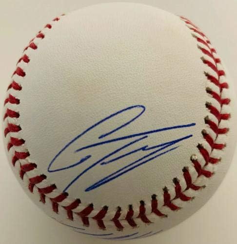 NY Yankees Miguel Andujar i Gleyber Torres potpisuju bejzbol - Beckett Bas COA - autogramirani bejzbol