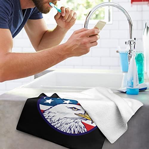 Ručnik za pranje zastava Eagle 28.7 X13.8 Krpe za lice Superfine vlakne visoko upijajući ručnici ručnici
