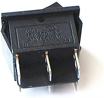 Make 1pc Rocker prekidač Power Switch Broat 3 Pozicija 6pin Dugme zasukanje sa lampicom Svjetlo