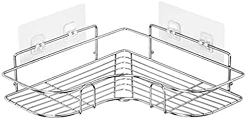 MXIAOXIA stalak za odlaganje čvrstog nerđajućeg čelika trokutasti zidni držač police za kupatilo