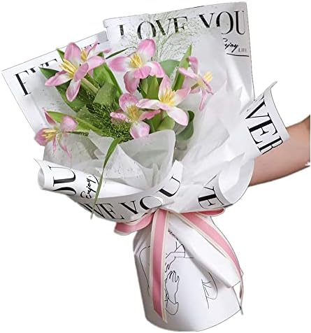 20 kom mat papir za umotavanje cvijeća Floral Bouquet Packaging vodootporni papir cvjećar Wrap Supplies Crafts poklon pakovanje poklon Wrap Valentine vjenčanje cvjetna Matura