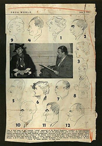 1920-30 godina Vincent Zito karikatura Harryja Richmana autografirao je Richman