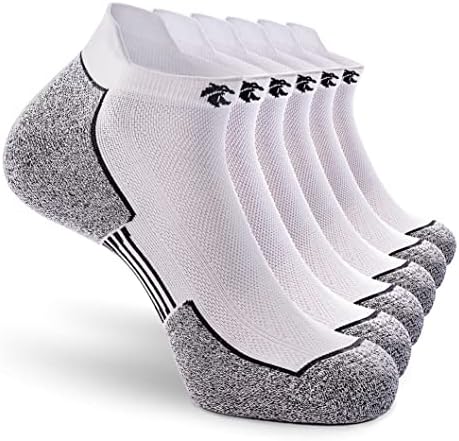 LSyxmyzl Atletski kompresioni kobionirani trčanje gležnja coolmax čarape za muškarce i žene, mekani anti-miris
