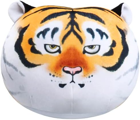 Wenyueyan Tiger Plipp jastuk, zagrljaj zagrljaj meka kawaii tiger glava punjena životinja plišana