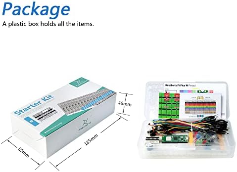 Freeneve Basic Starter Kit za malinu pico w, 313 stranice Detaljni vodič, 142 predmeta, 48 projekata,