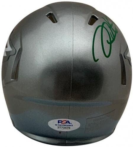 Jalen Hurts Autographed Philadelphia Eagles Flash potpisan Mini kaciga PSA DNK COA-autographed NFL kacige