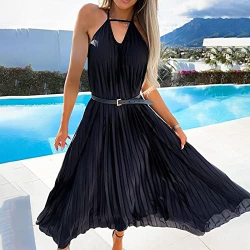 FQZWONG Ljetne haljine za žene 2023 Ležerne u trendovskim party klub Duge sunčane haljine Maxi Sexy