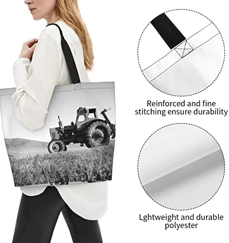 Mazbit Tractor Poljoprivreda mirna Ženska Moda torba za kupovinu velikog kapaciteta-dnevna putna torba