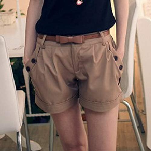 HonpraD ženske pantalone za posao Poslovni Casual kratke pantalone veće veličine sa džepnim ženama modni srednji struk ležerno ljeto