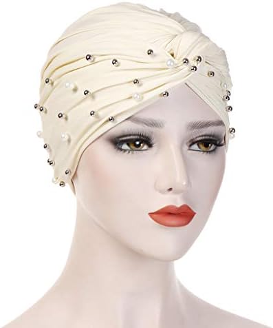 Žene hemoronsku kapu za glavu karcinoma Peče Pesel Pleec Turban Hat muslimanski ruffleies Beanies Bandana kapu za glavu