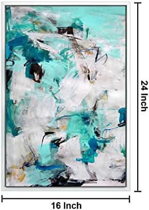 999store plutajući okvir apstraktna umjetnost vertikalna slika za zidnu bijelu 029