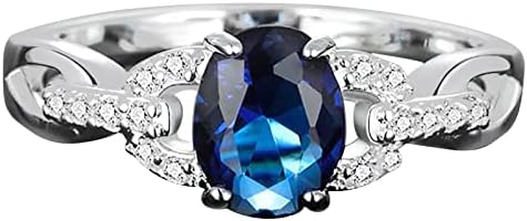 Prstenovi za žene 2023 rođendanski pokloni Poklon Veliki prsten dijamantski veliki dragulj prsten