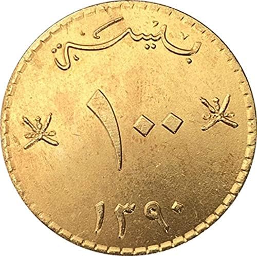 29mm zlatni novčić od čistog bakra Antikni novčić Oman novčić 1390 zanatska kolekcijakoin kolekcija komemorativni novčić