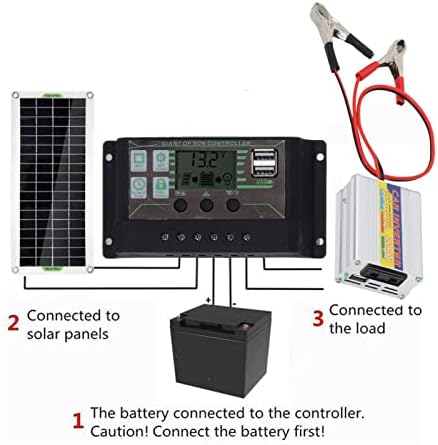 Komplet za solarne panele, 12v 30w prijenosni solarni Panel Set sa 220W Inverterskim kontrolerom Polysilicon