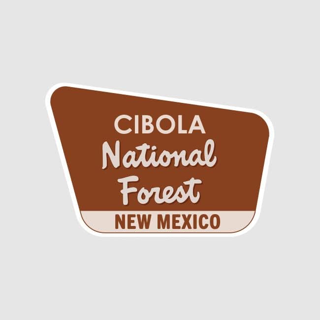 FIBOLA CIBOLA Nacionalna šumska naljepnica naljepnica samo ljepilo Novi Meksiko NM kampiranje Pješačenje Istražite