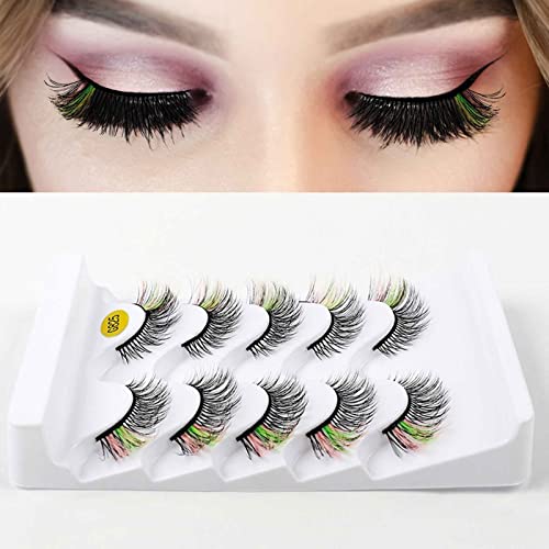 Sa Bojama Wispies Lashes Lashes Lashes Lashes Faux Mink Strip Pack Lashes Dramatic False Colored Lashes