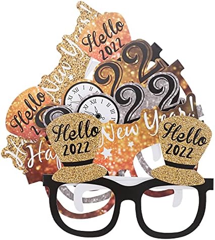 6pcs nova godina 2022 naočale smiješne kreativne naočale Decor party kostim PROP kućic Dekor za slavne zabave