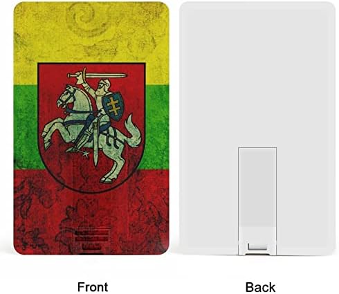 Litvanska zastava Kreditna bankovna kartica USB flash diskove Prijenosni memorijski stick tipka za