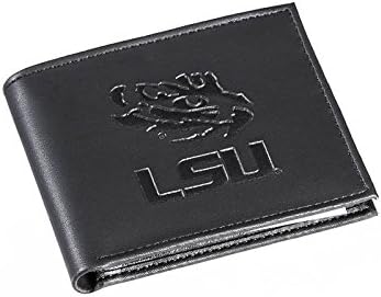 Tim Sports Amerika NCAA LSU Tigrovi Crni novčanik | Bi-preklopi | Zvanično licencirani logotip | Napravljen