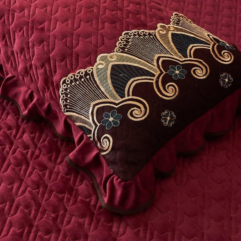 SDFGH čipka Velvet jastuk za poklopac kreveta za spavanje pravokutni dekor mekan quild jastuk zima toplo 48 * 74cm
