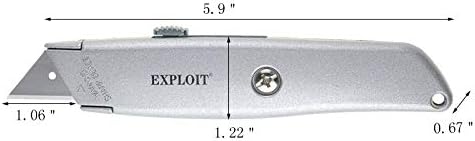 FixtureDisplays® Metal Utility uvlačivi rezač za teške uslove rada metalni rezač za kutije oštar rezač alata 15047-2PK-NPF